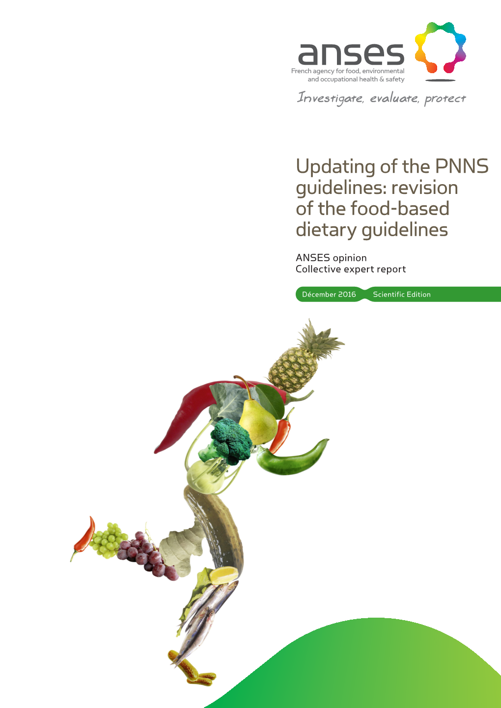 Updating of the PNNS Guidelines: Revision of the Food-Based Dietary Guidelines ANSES Opinion Collective Expert Report