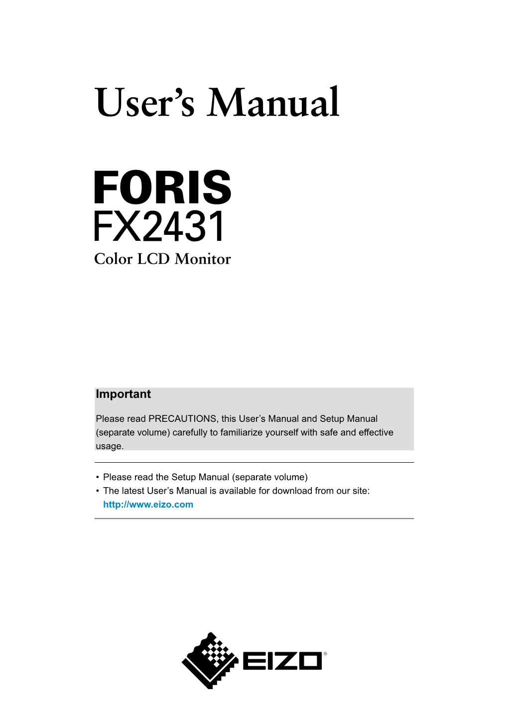 FORIS FX2431 User's Manual