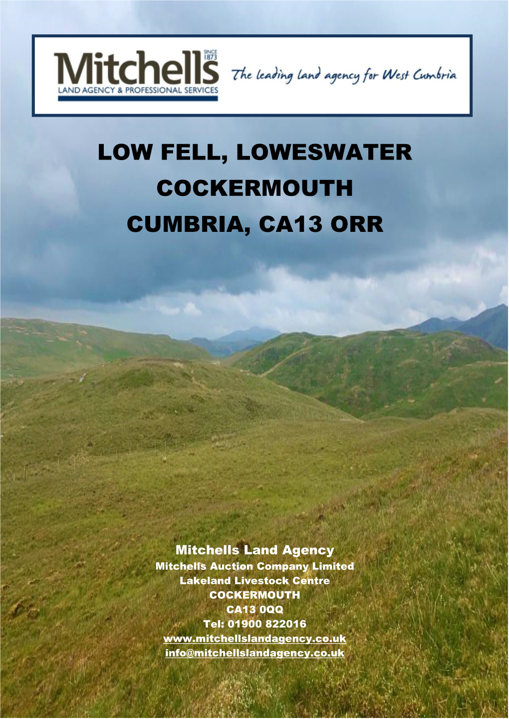 Low Fell, Loweswater Cockermouth Cumbria, Ca13 Orr