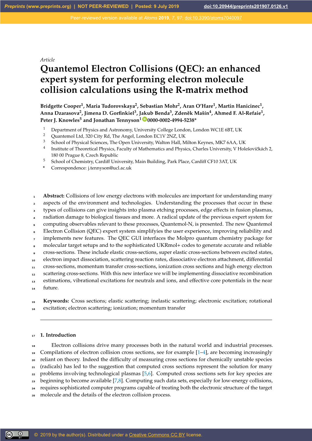 Quantemol Electron Collisions (QEC): an Enhanced Expert System for Performing Electron Molecule Collision Calculations Using the R-Matrix Method