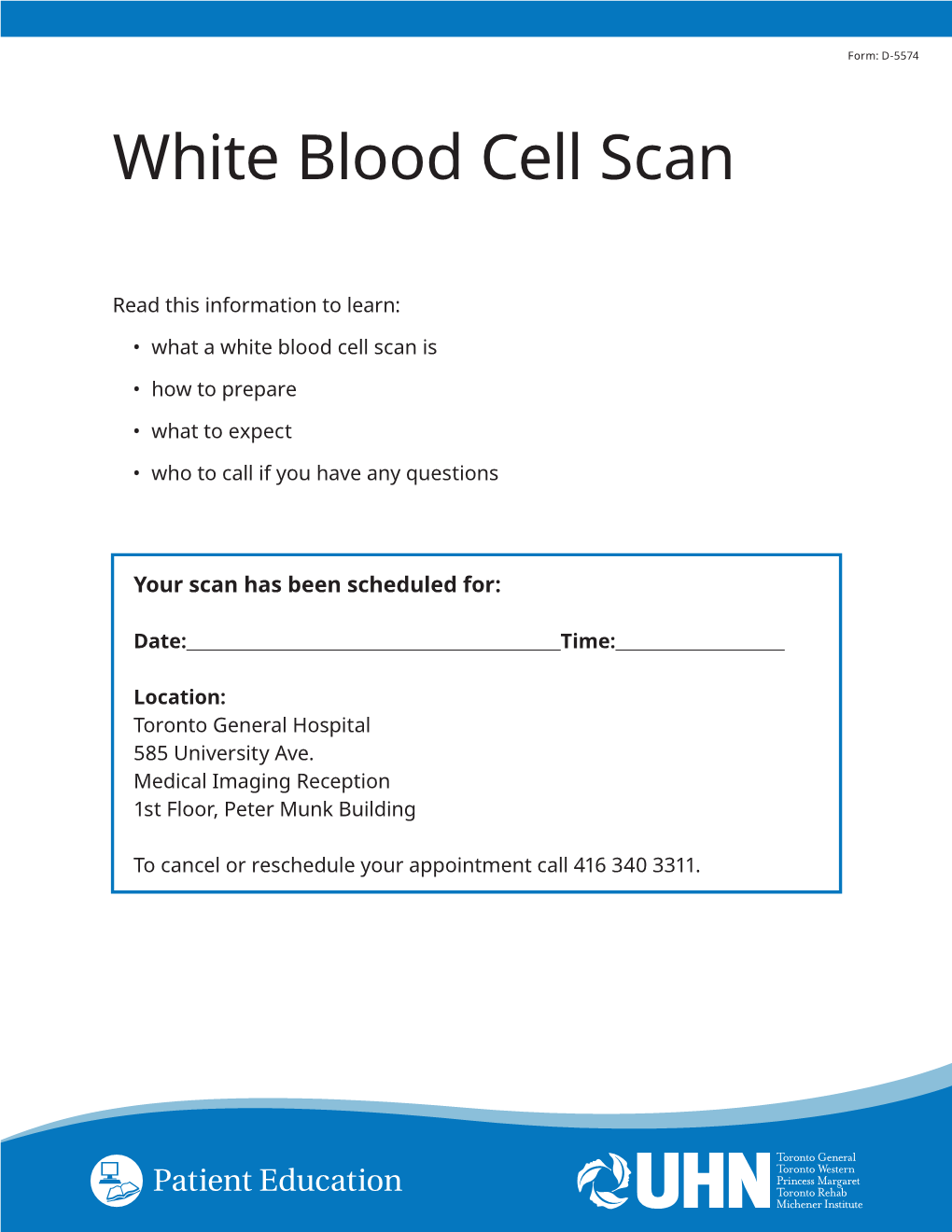 White Blood Cell Scan