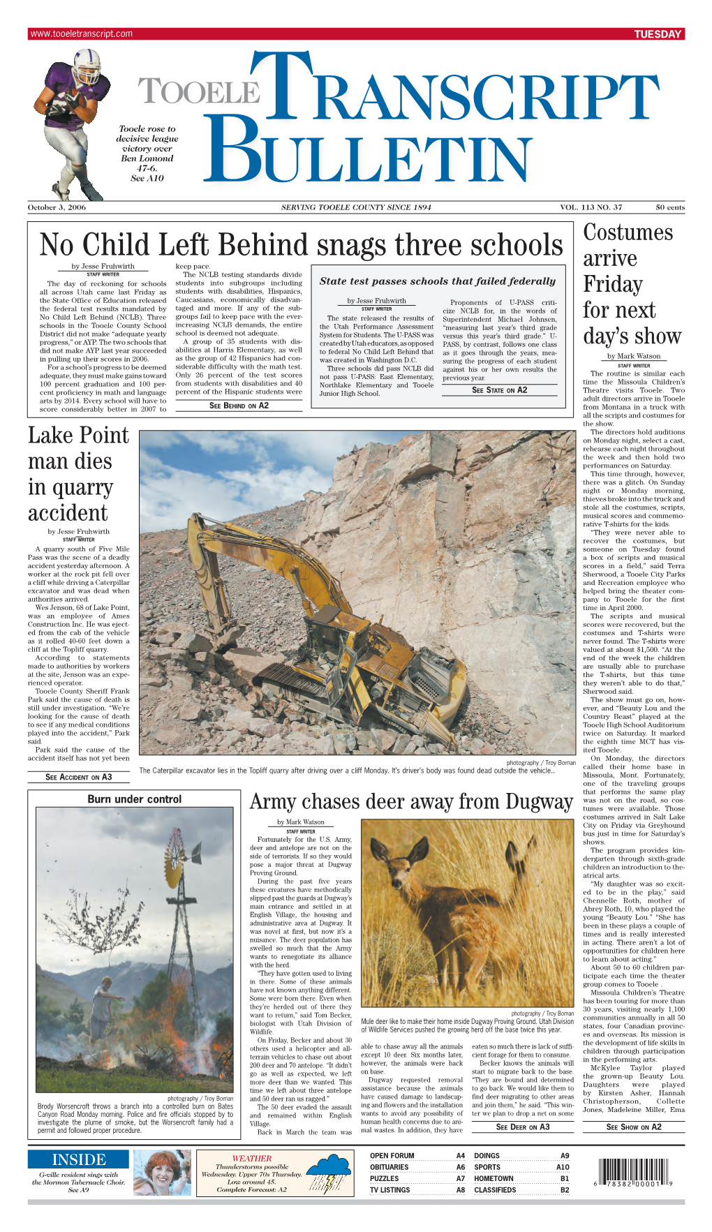 A1,2,3 10-3-06 Front Page