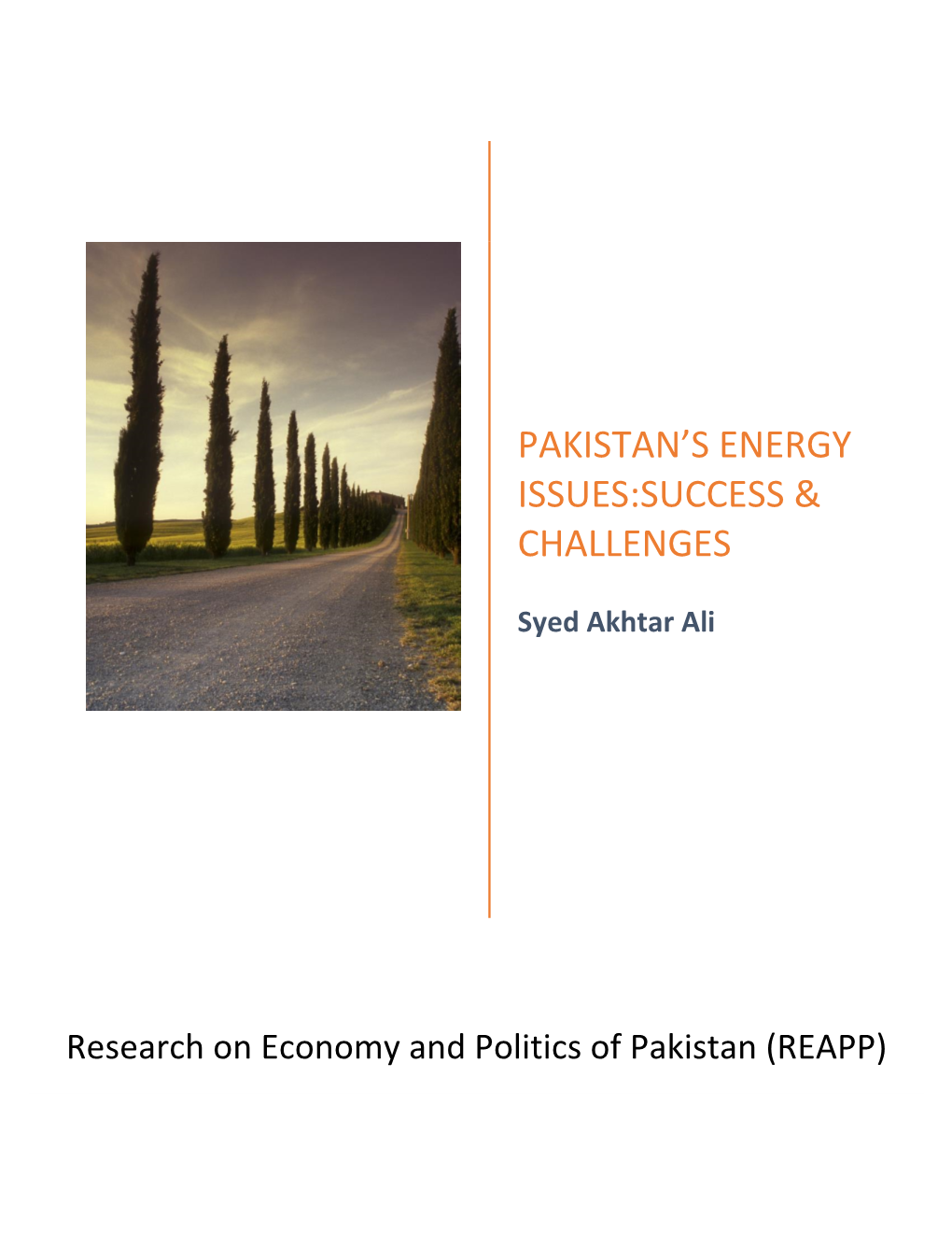 Pakistan's Energy Issues:Success & Challenges