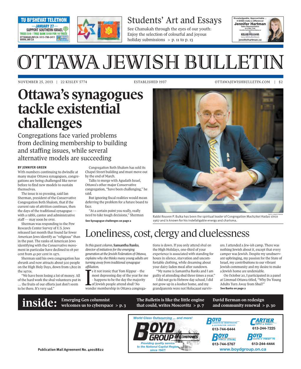 Ottawa Jewish Bulletin | November 25, 2013