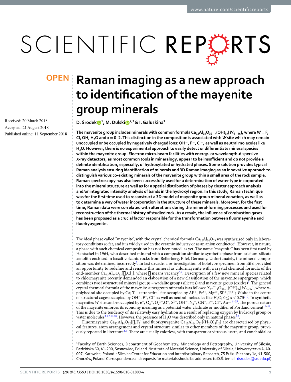 Raman Imaging As a New Approach to Identification of the Mayenite Group