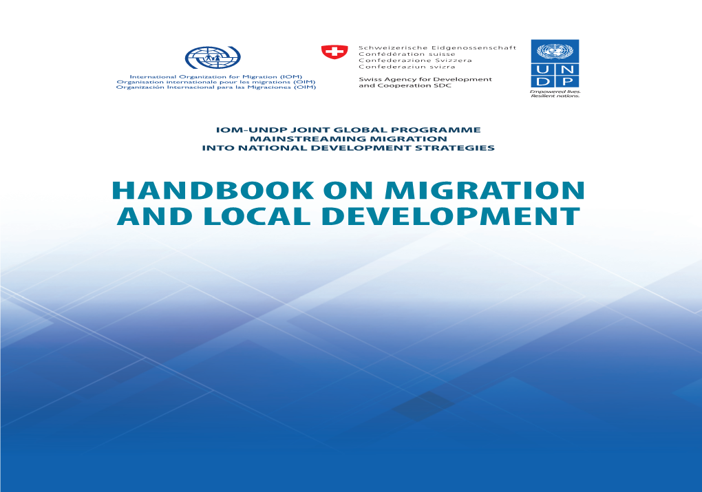 Handbook on Migration and Local Development