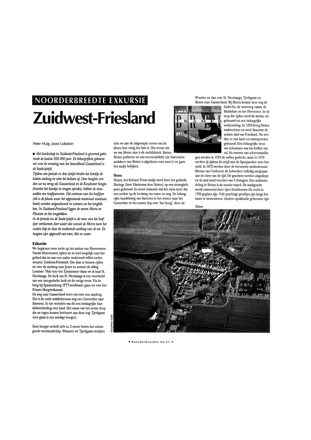 Zuidwest-Friesland Nederzetting