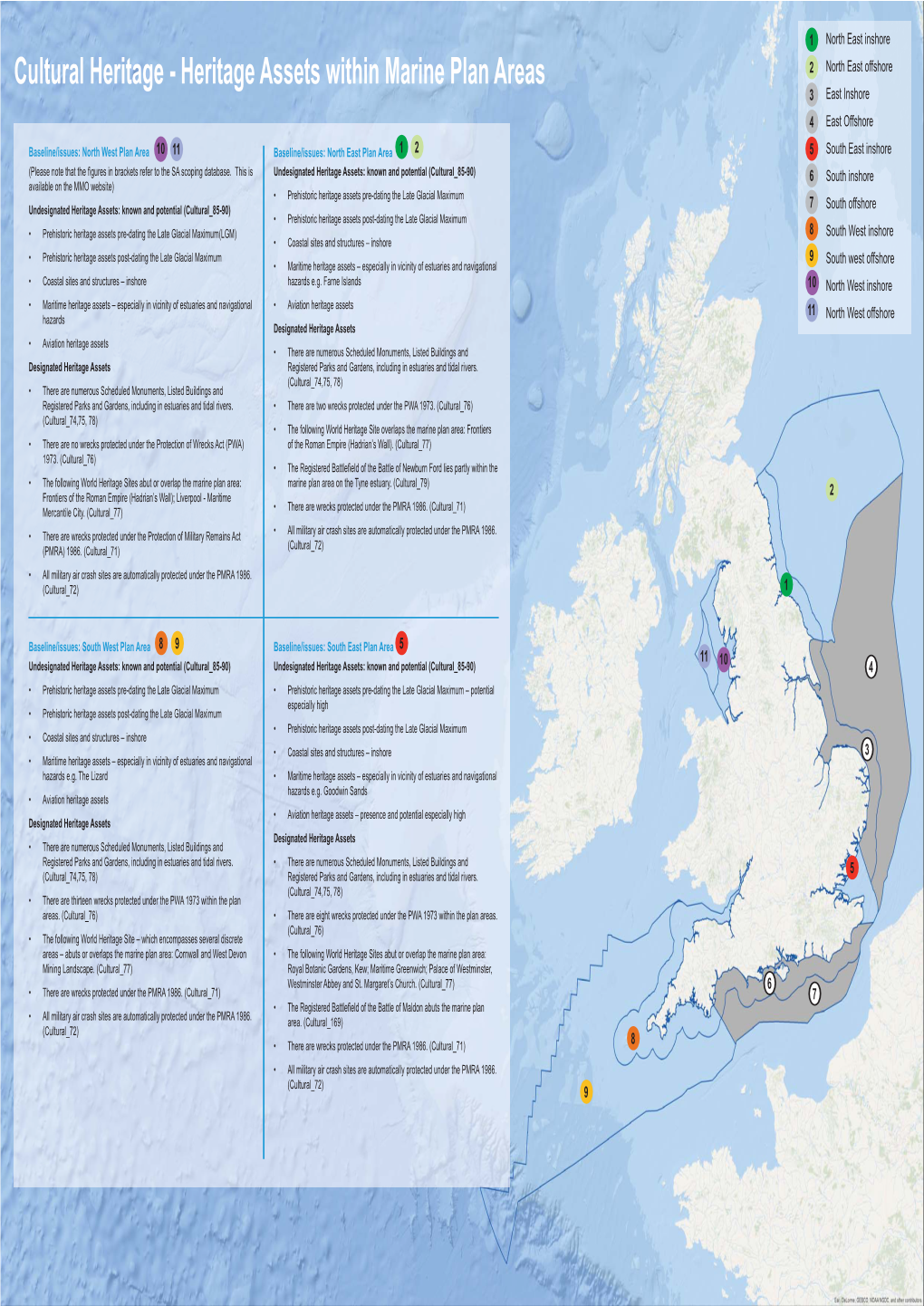 Heritage Assets Within Marine Plan Areas 2 North East Offshore 3 East Inshore 4 East Offshore