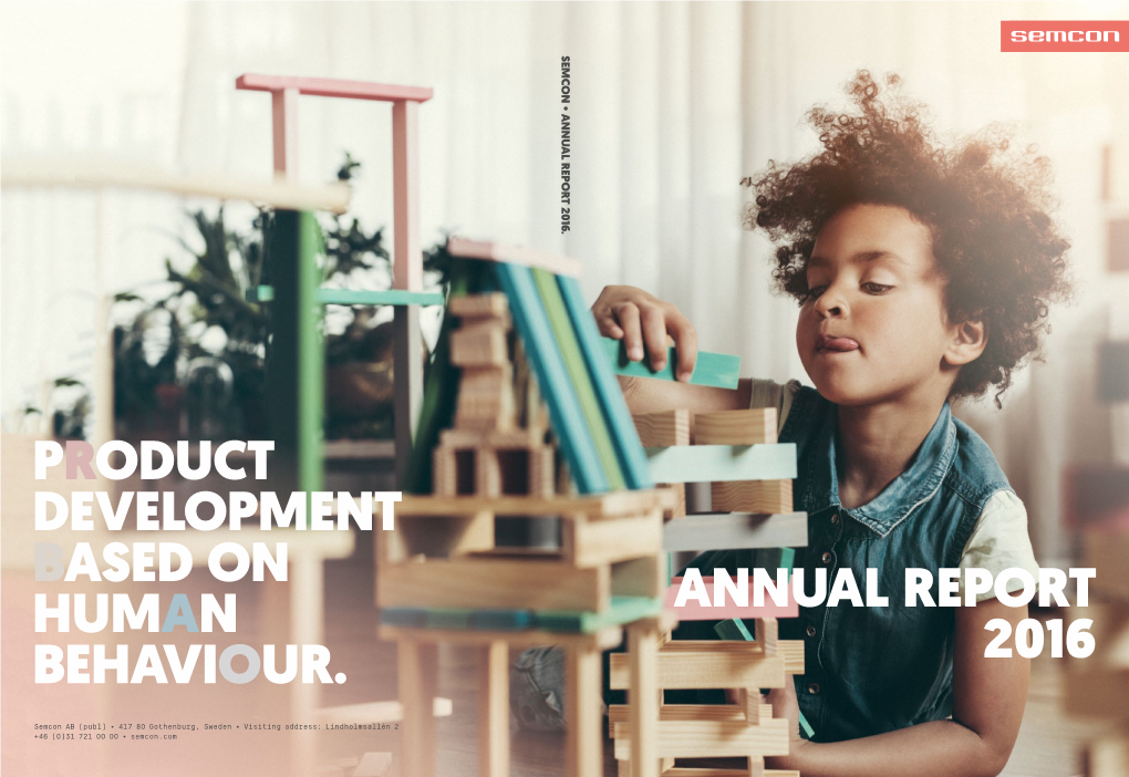 Annual Report 2016 Product Development