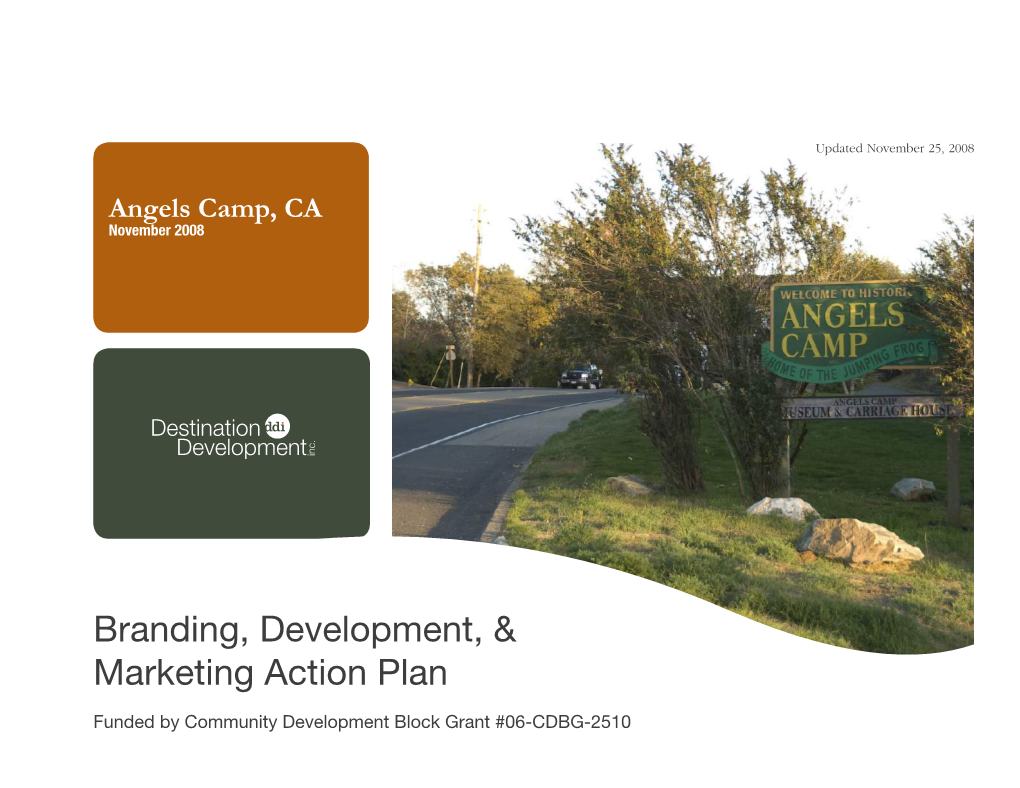 Branding, Development, & Marketing Action Plan