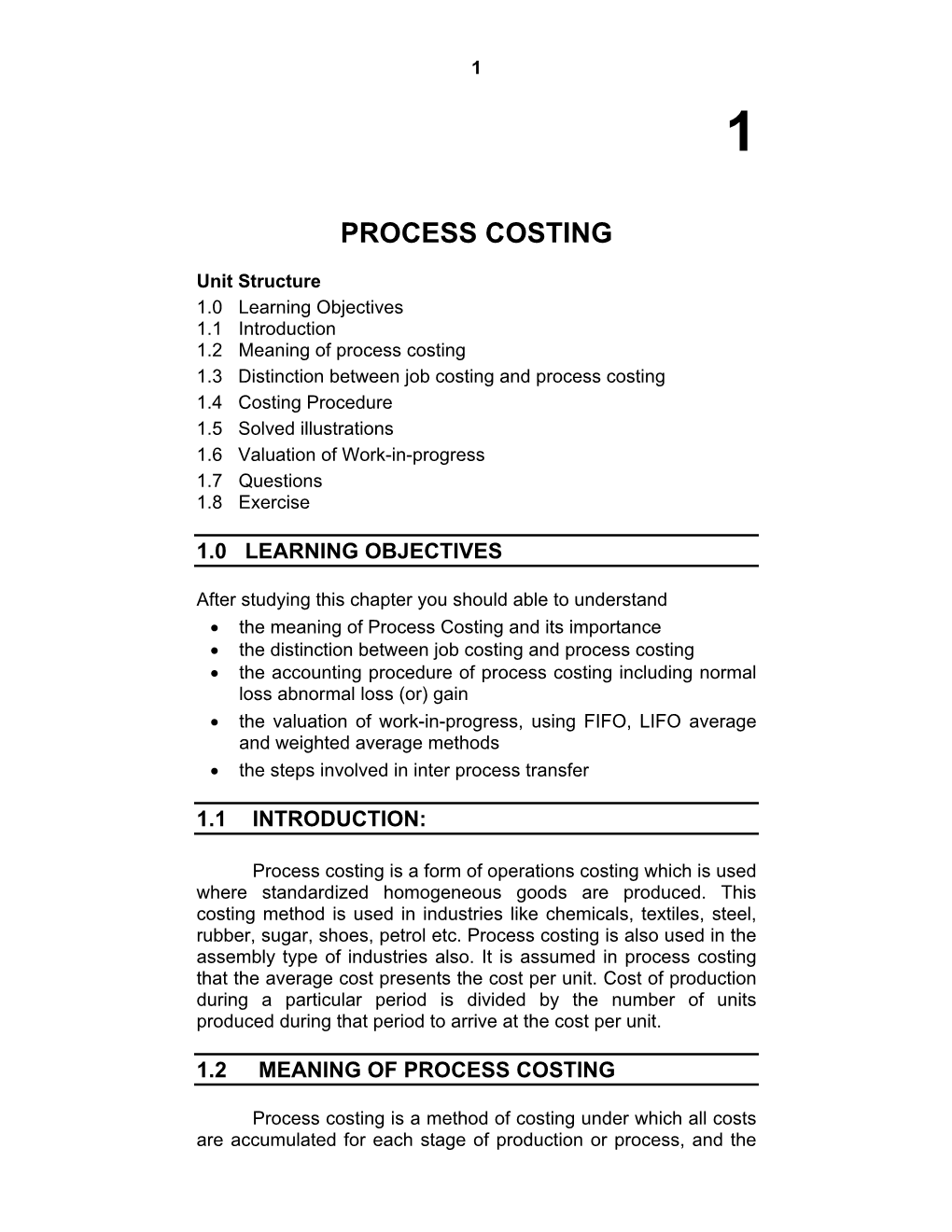 Process Costing