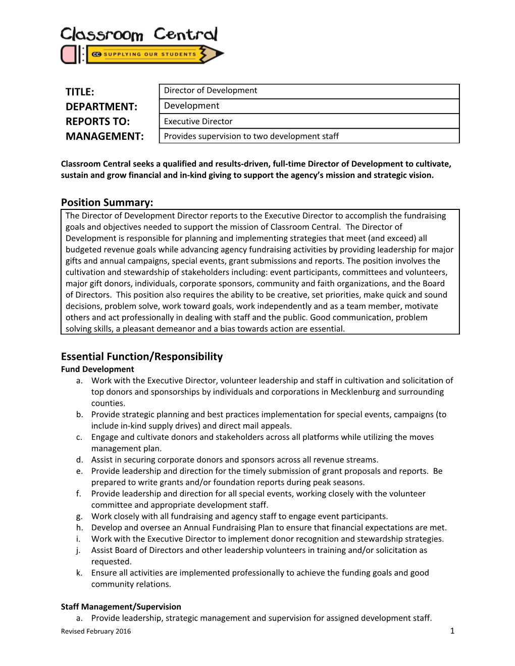 Job _Description _TEMPLATE_ V 2013 Jan 4 2013. Final Docx