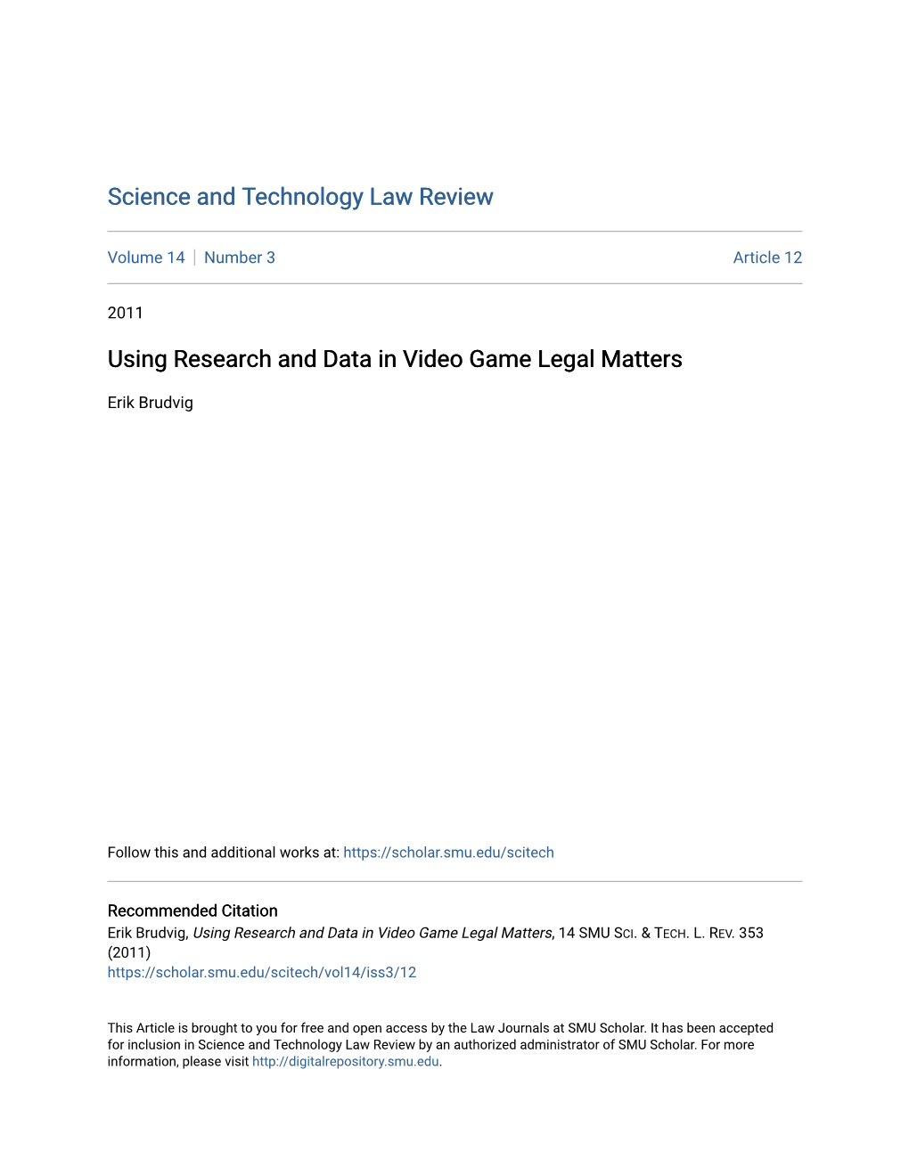 Using Research and Data in Video Game Legal Matters