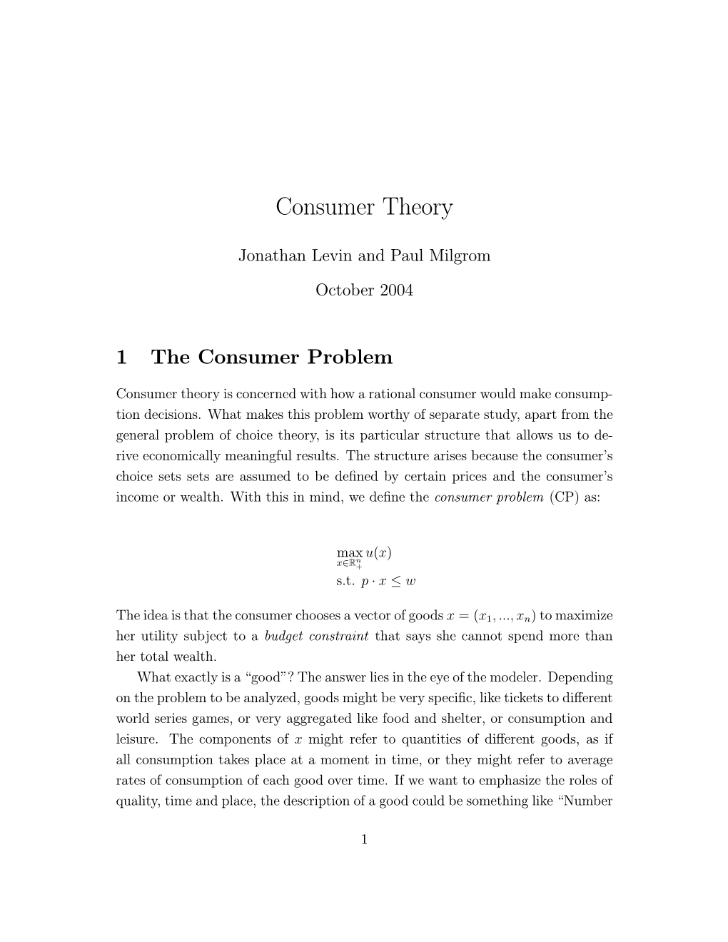 Consumer Theory.Pdf