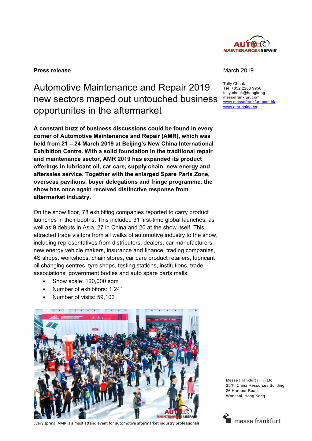 Automotive Maintenance and Repair 2019 New Sectors Maped Out