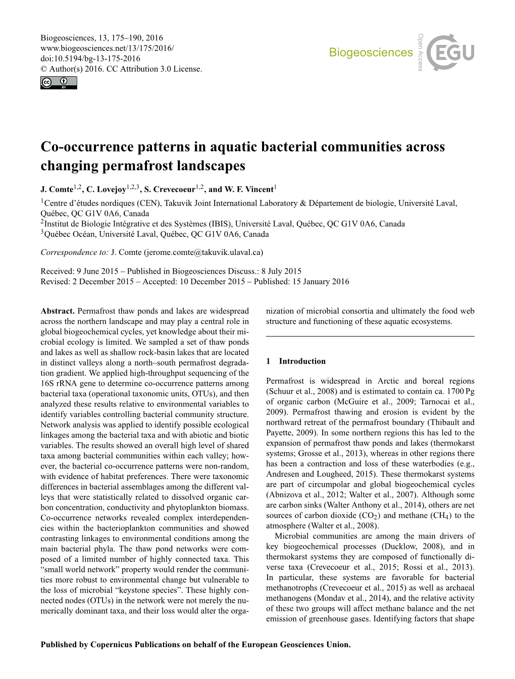 Articles and Low Phytoplankton Concentrations, Niﬁcantly Higher Bacterial Richness and Diversity Observed in Which May Have Favored Certain Environmental Specialists