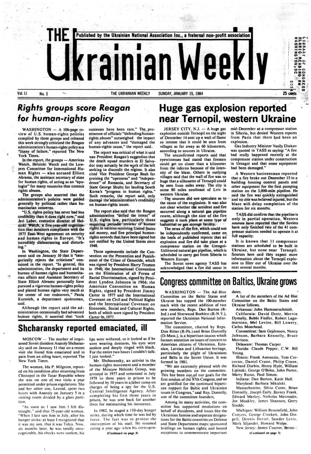The Ukrainian Weekly 1984, No.3