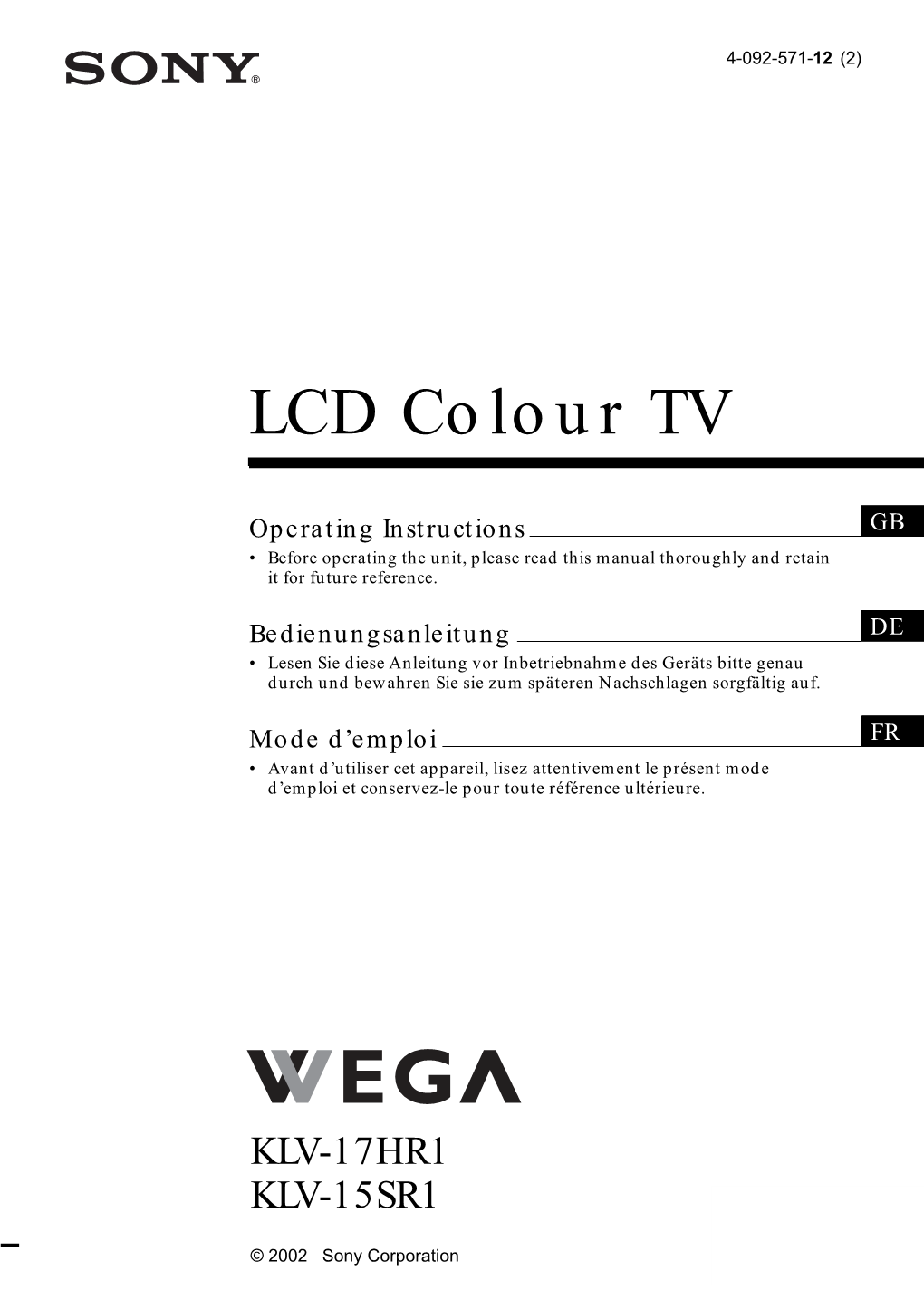 LCD Colour TV