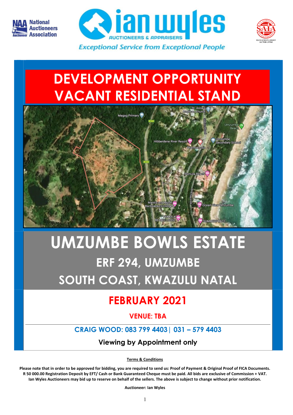Umzumbe Bowls Estate Erf 294, Umzumbe South Coast, Kwazulu Natal