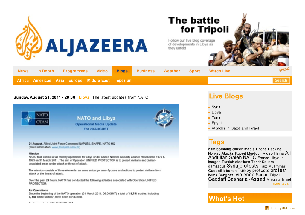 Al Jazeera Blogs