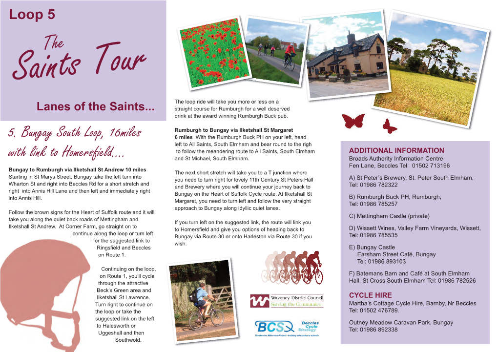 The Saints Tour Cycle Route