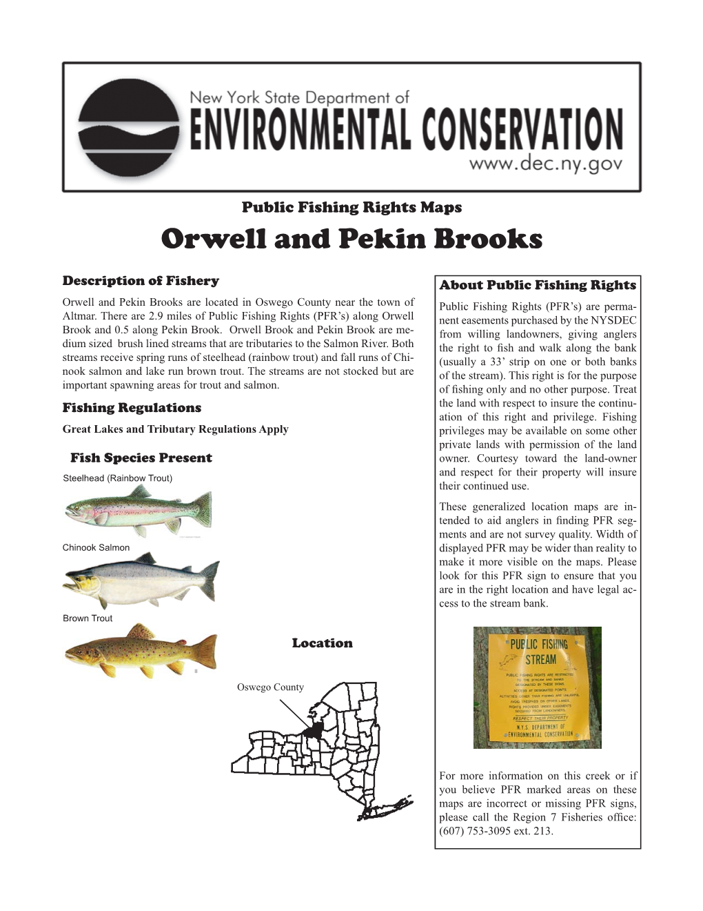 Orwell and Pekin Brooks Public Fishing Rights