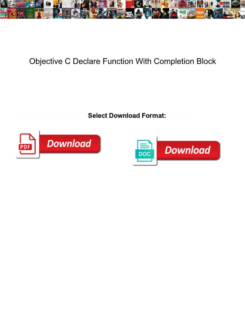 Objective C Declare Function with Completion Block