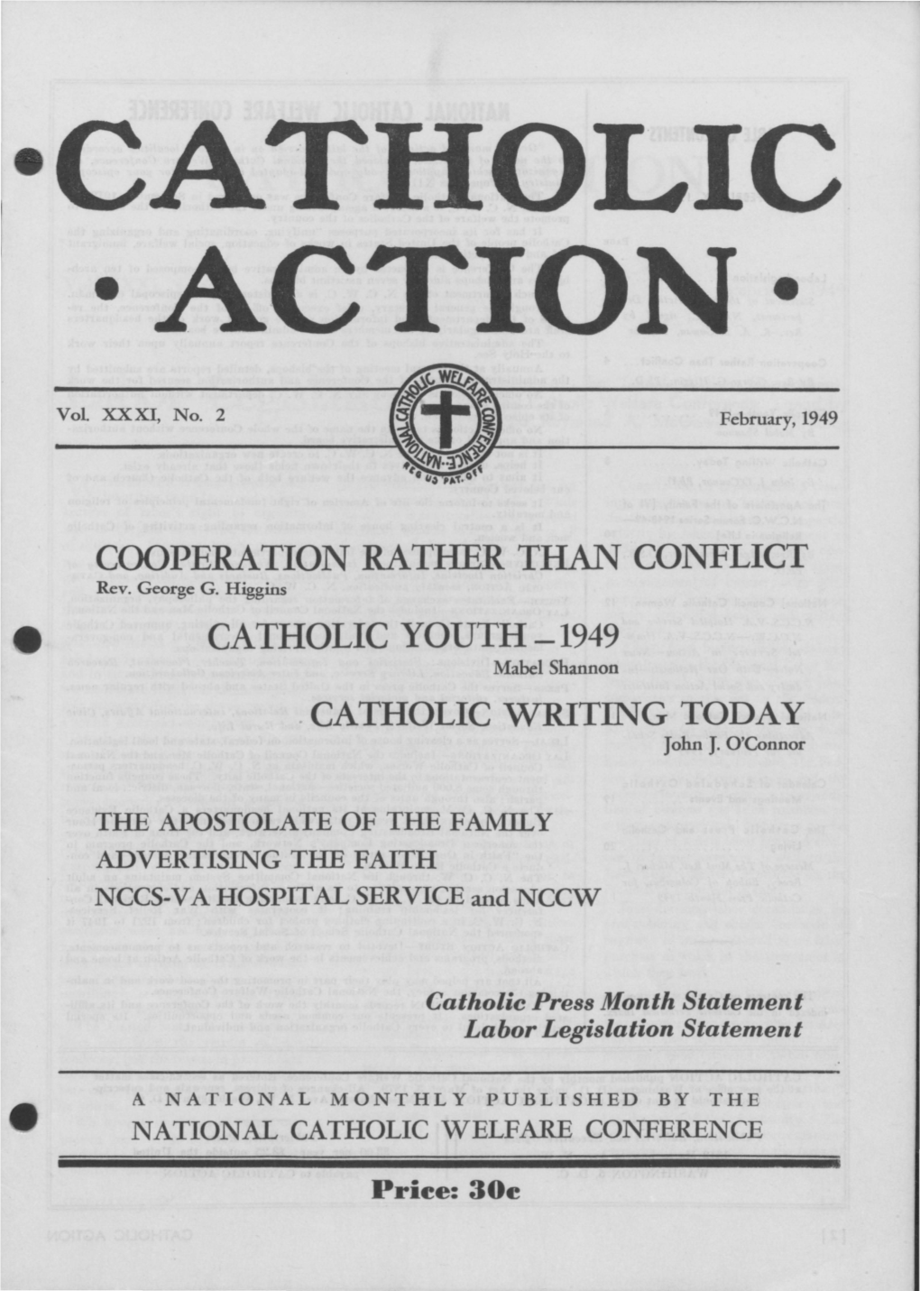1949 . Catholic Writing Today