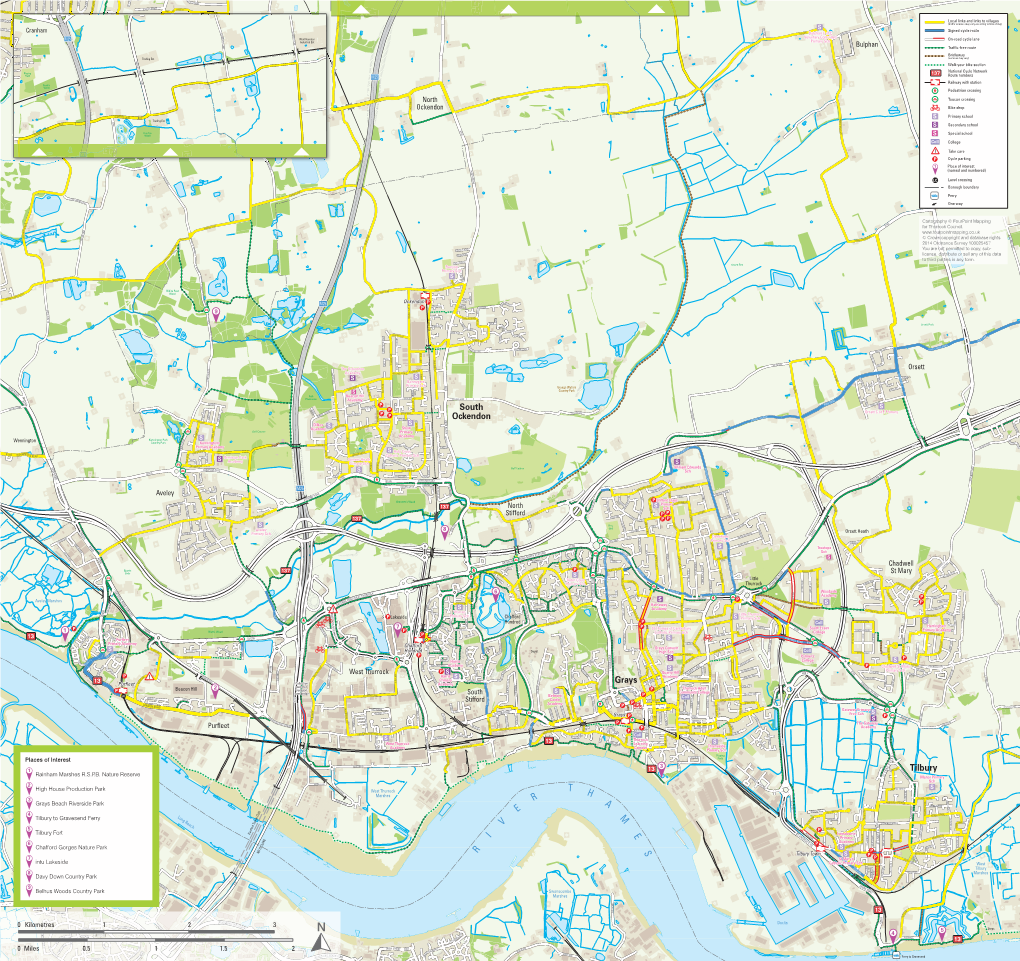 Thurrock Cycle Map, June 2014 (PDF 6.42MB)