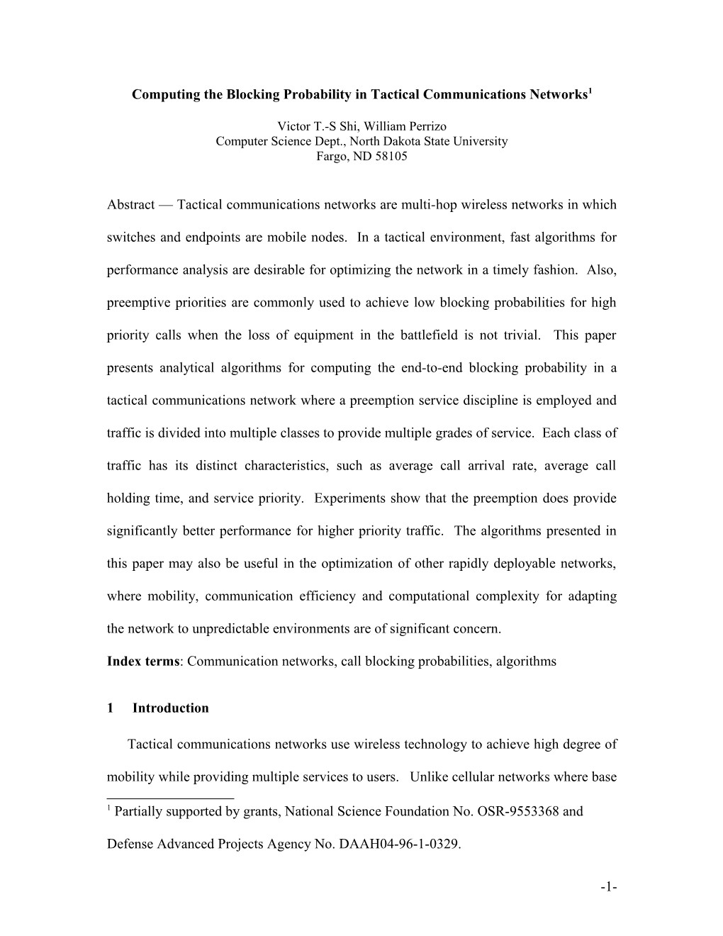 Computing the Blocking Probabilities in a Circuit-Switched Network with Multi-Priority Traffic