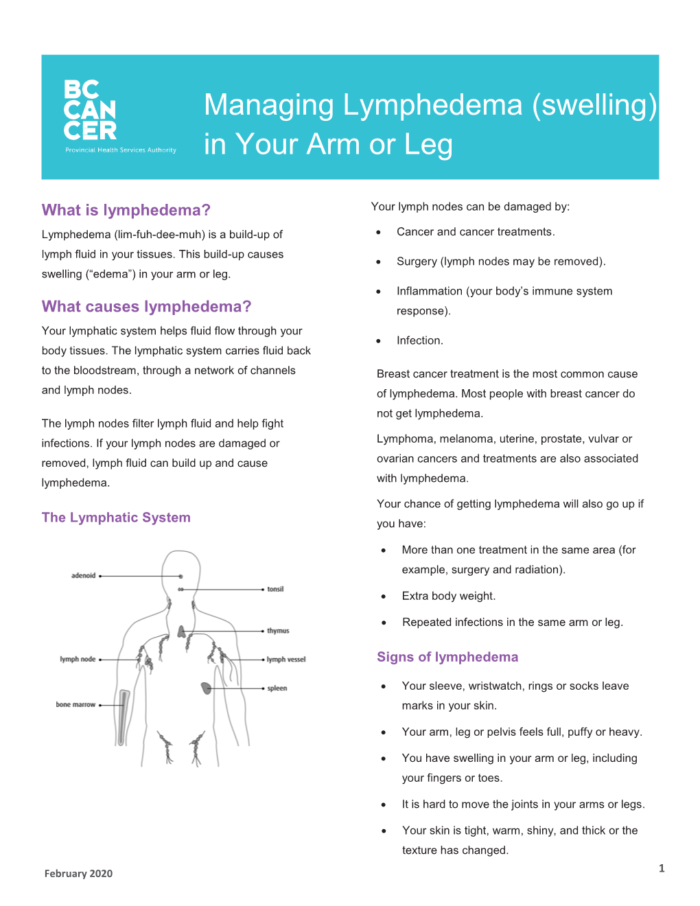 Lymphedema (Swelling)