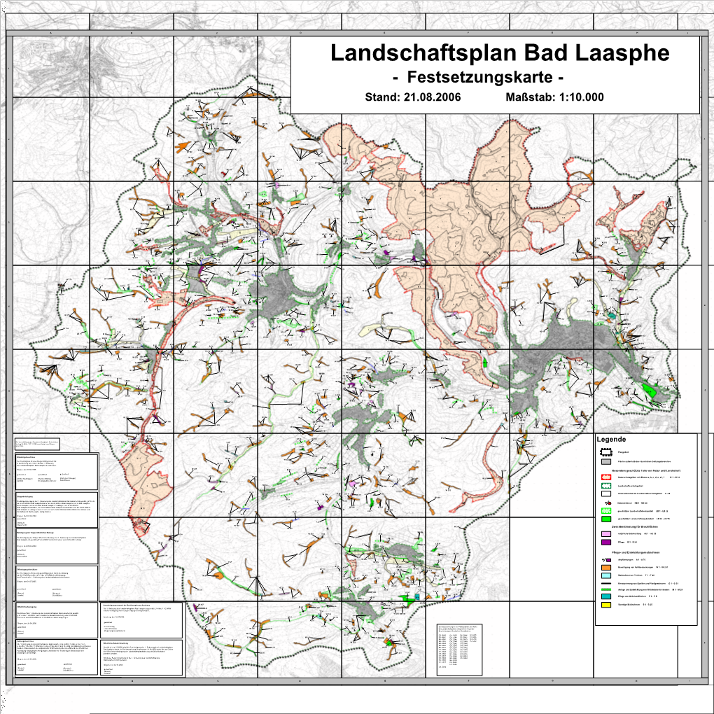 Landschaftsplan Bad Laasphe Festsetzungskarte