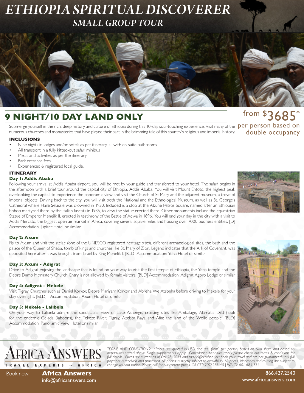 Ethiopia Spiritual Discoverer Small Group Tour