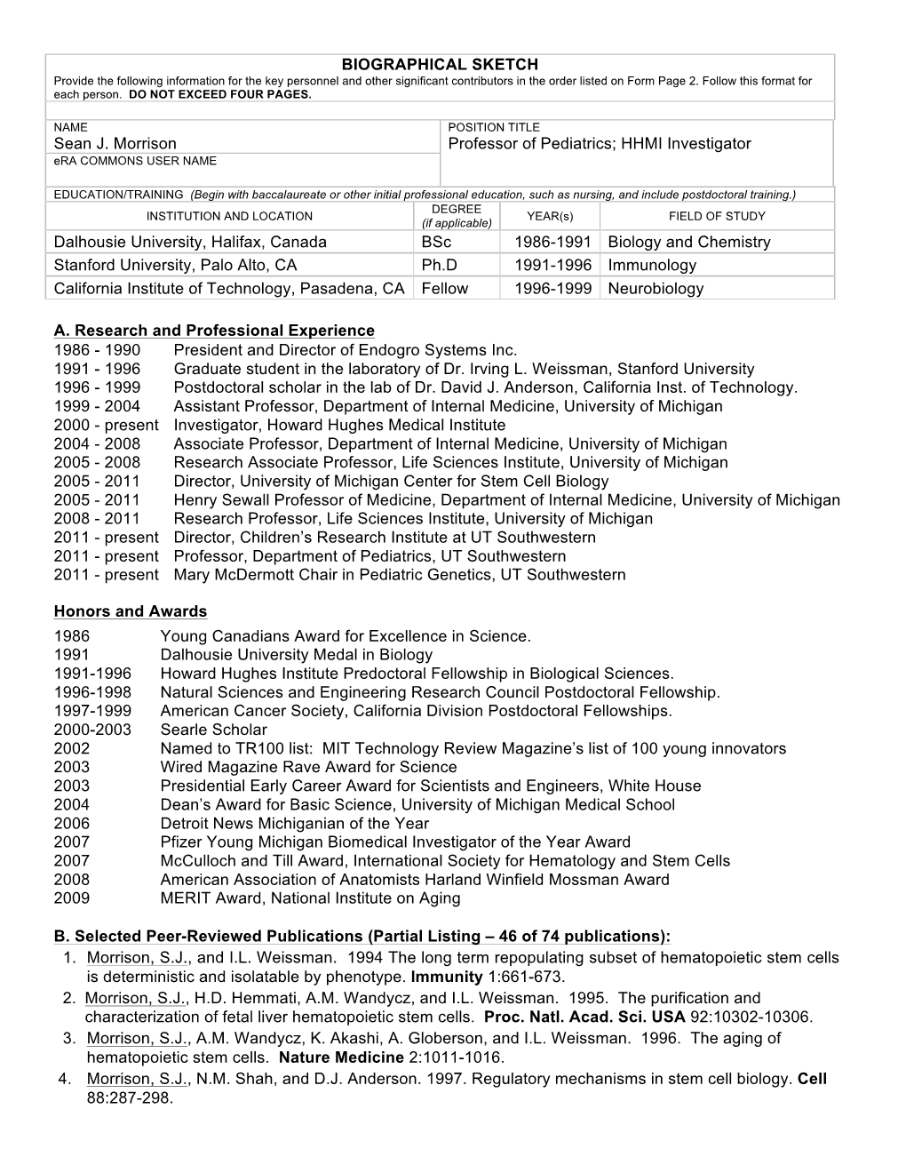 Morrison NIH Biosketch Sep2011