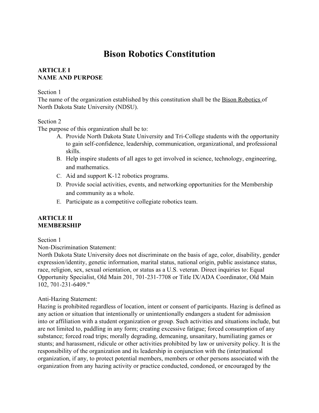 Bison​ ​Robotics​ ​Constitution