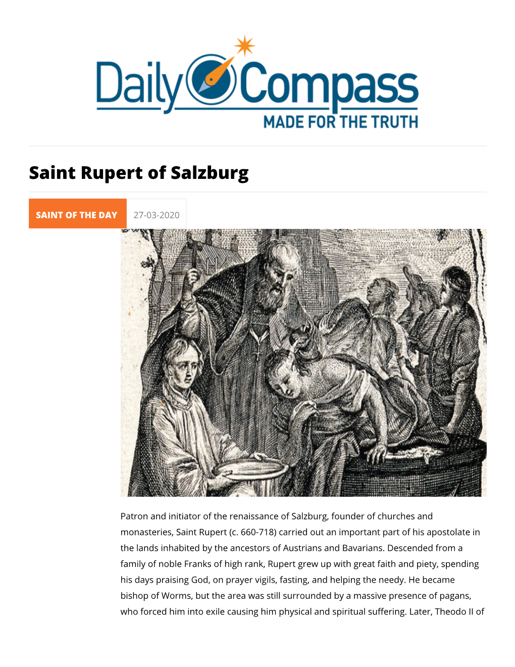 Saint Rupert of Salzburg