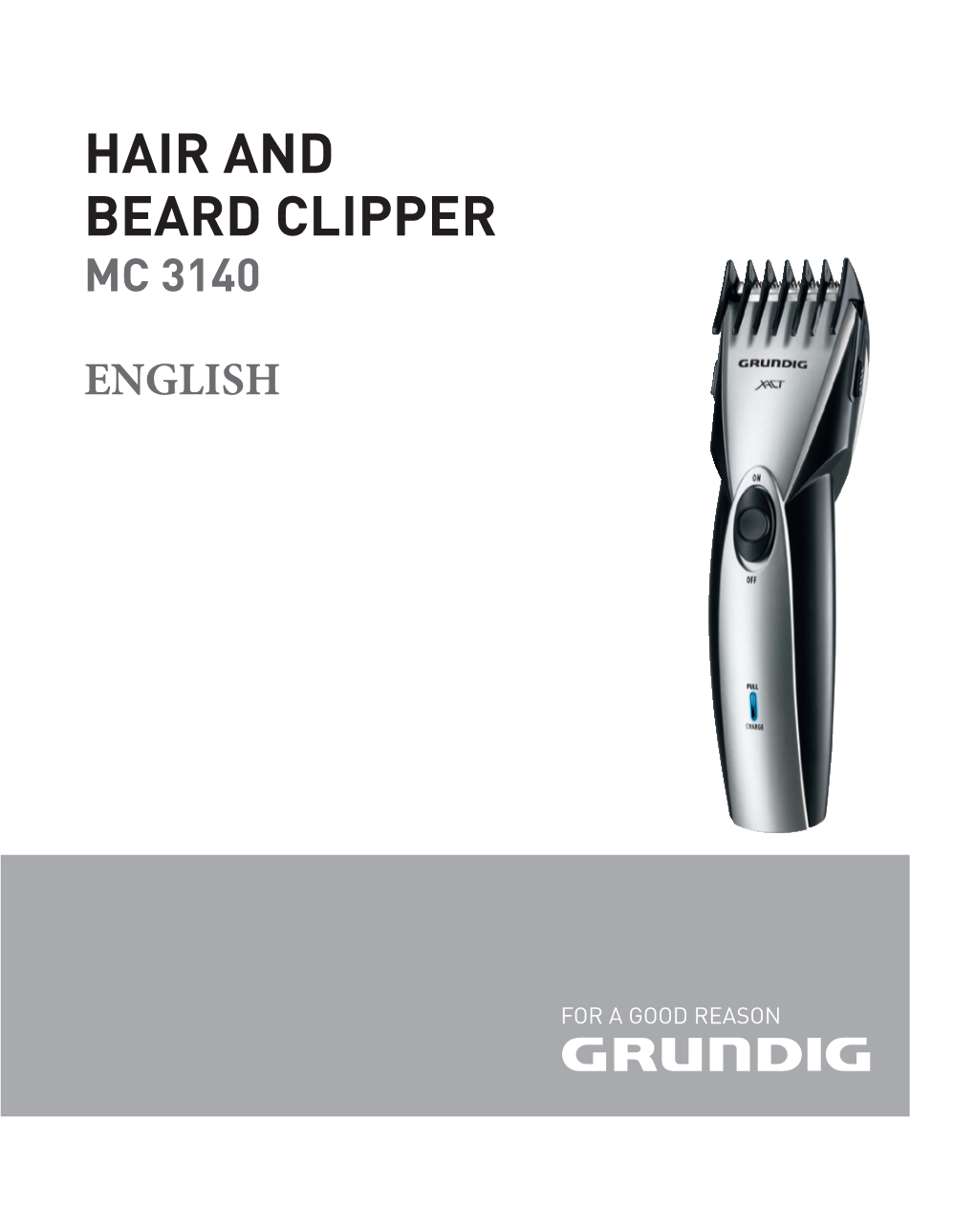 Hair and Beard Clipper Mc 3140