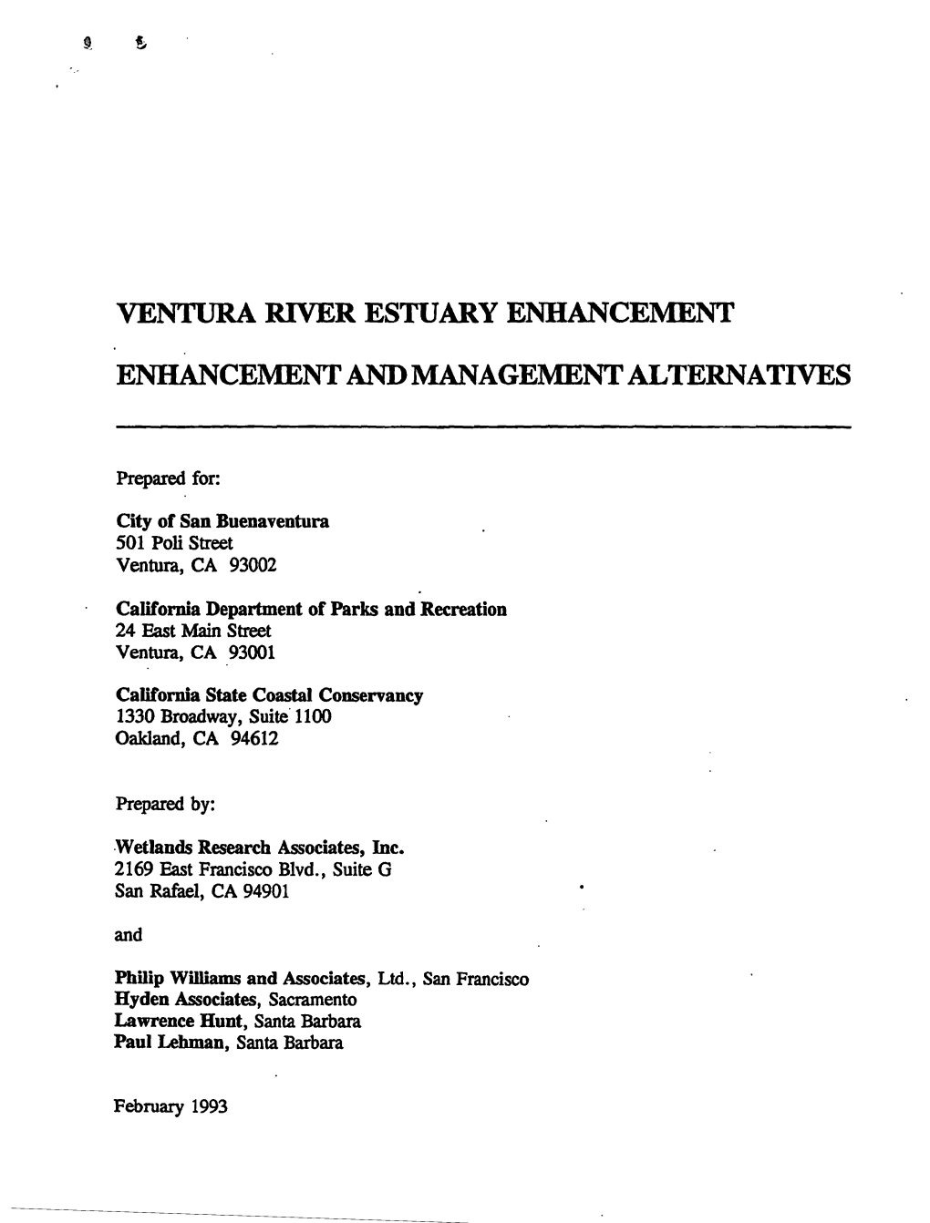 Ventura River Estuary Enhancement