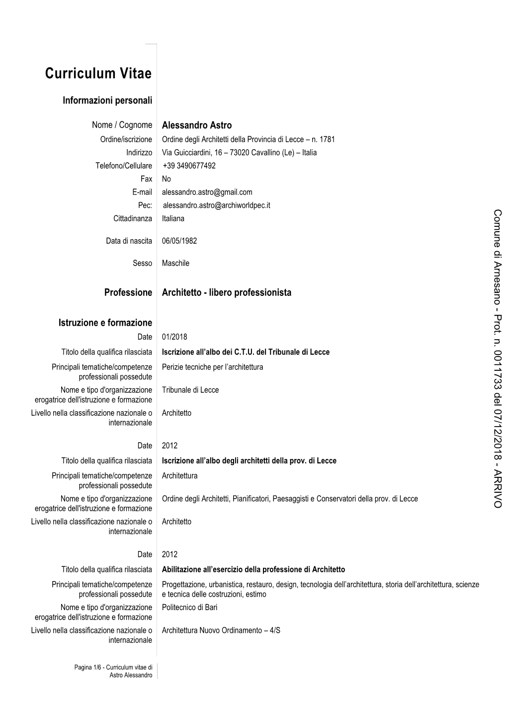 Curriculum Vitae