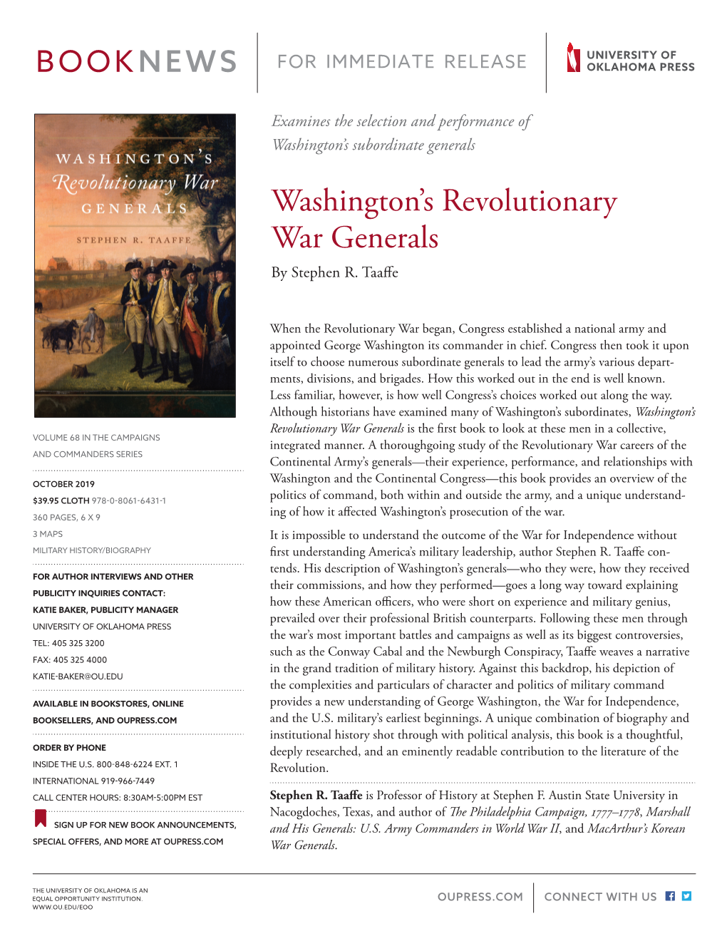 Washington's Revolutionary War Generals