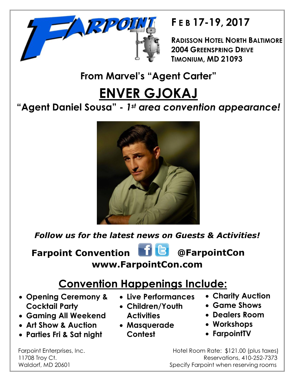 ENVER GJOKAJ “Agent Daniel Sousa” - 1St Area Convention Appearance!