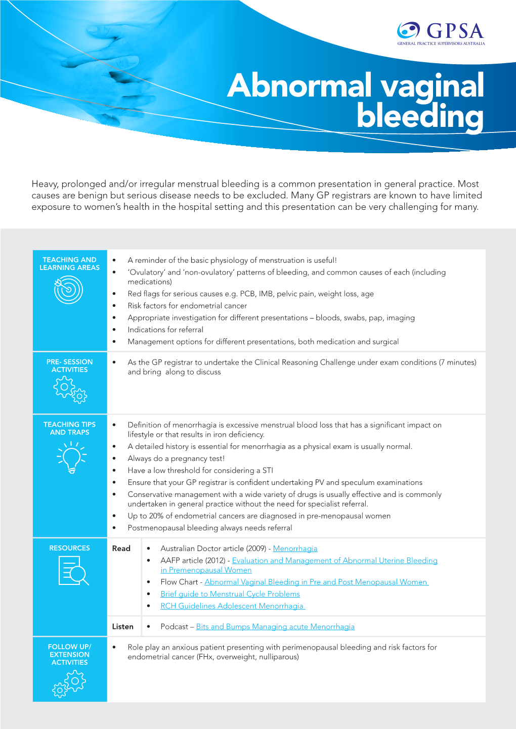 Abnormal Vaginal Bleeding