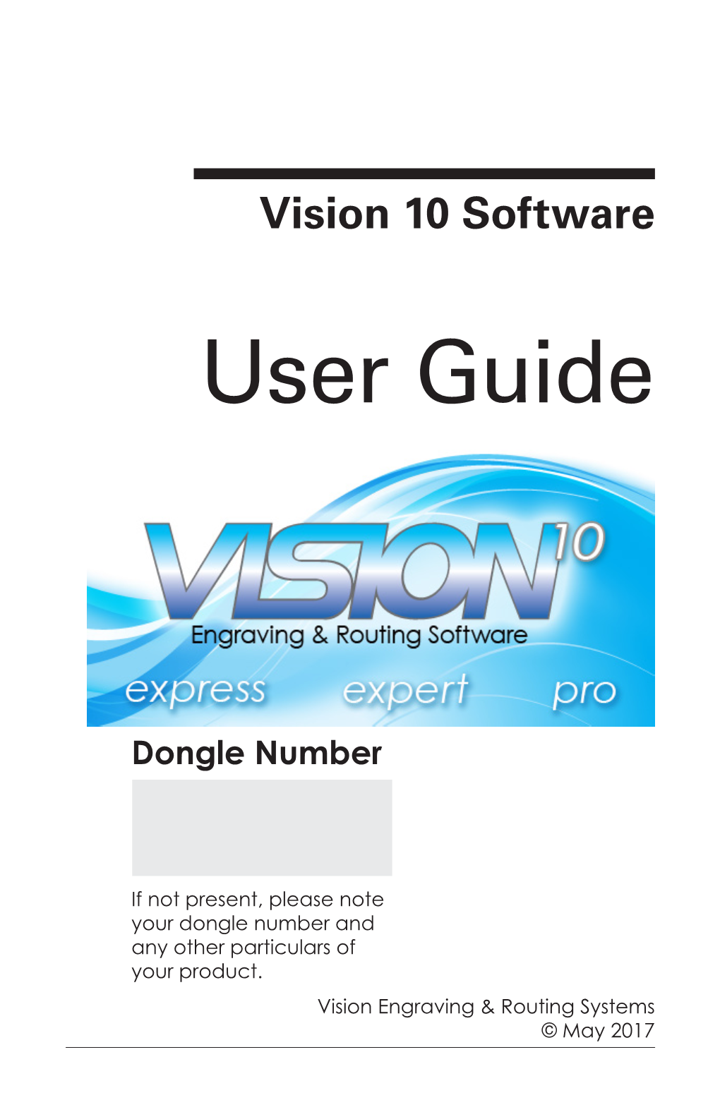 Vision 10 Software User Guide