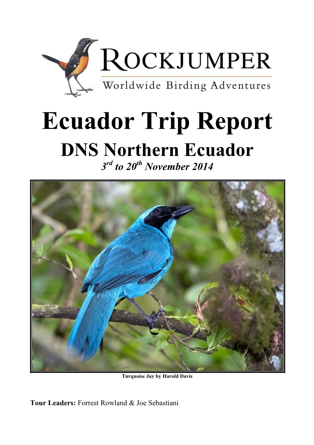 Ecuador Trip Report