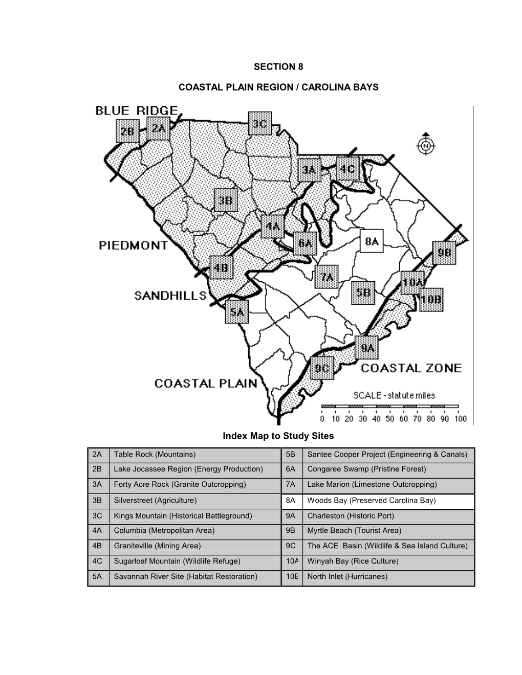 Coastal Plain Region / Carolina Bays