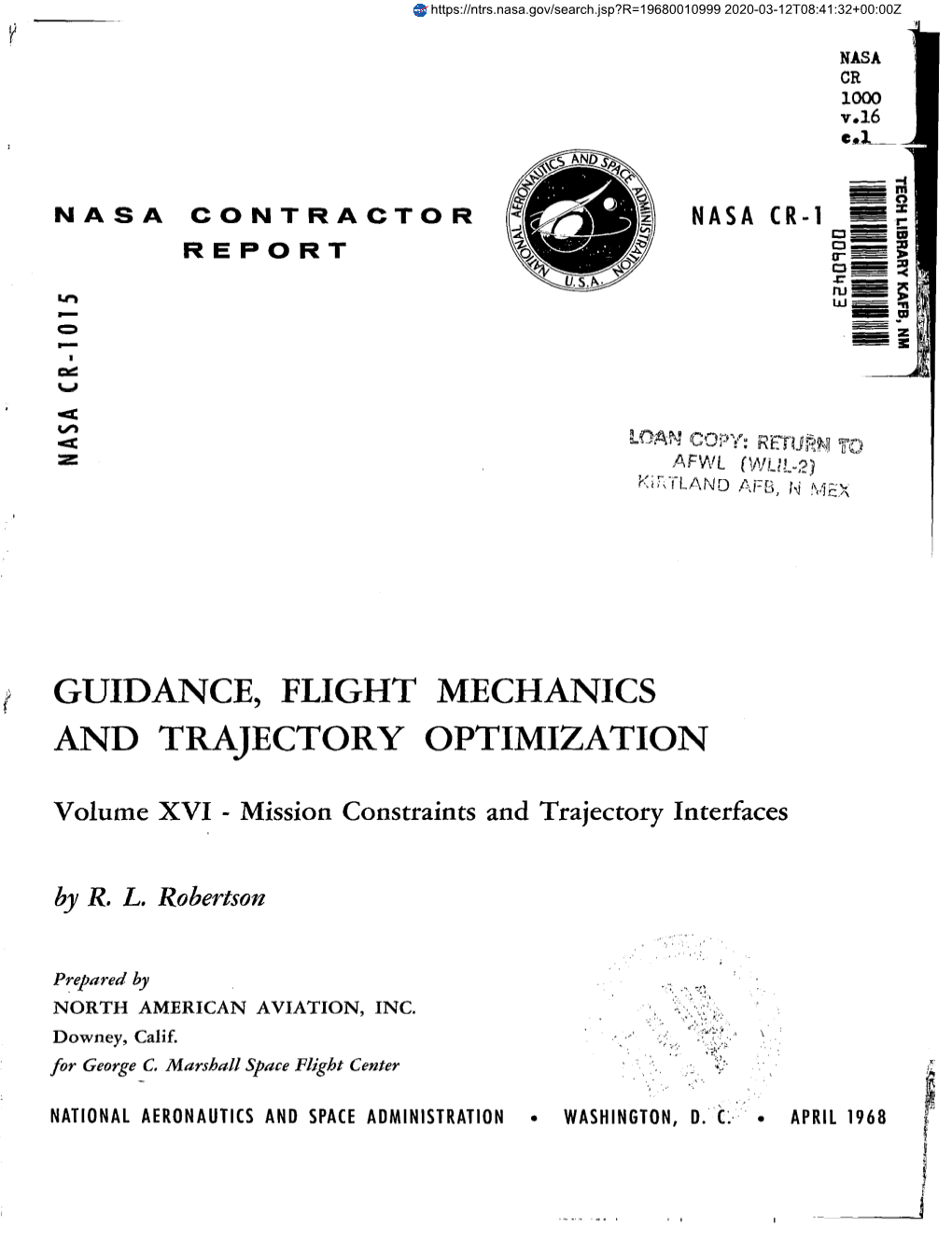 Guidance, Flight Mechanics and Trajectory Optimization