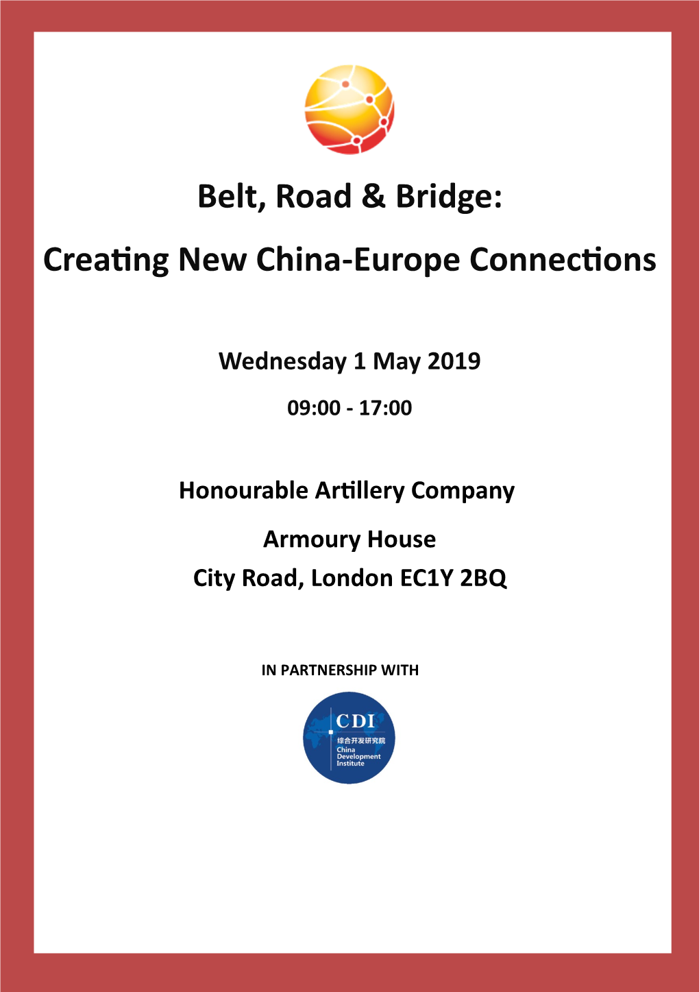 Belt, Road & Bridge: Creating New China-Europe Connections