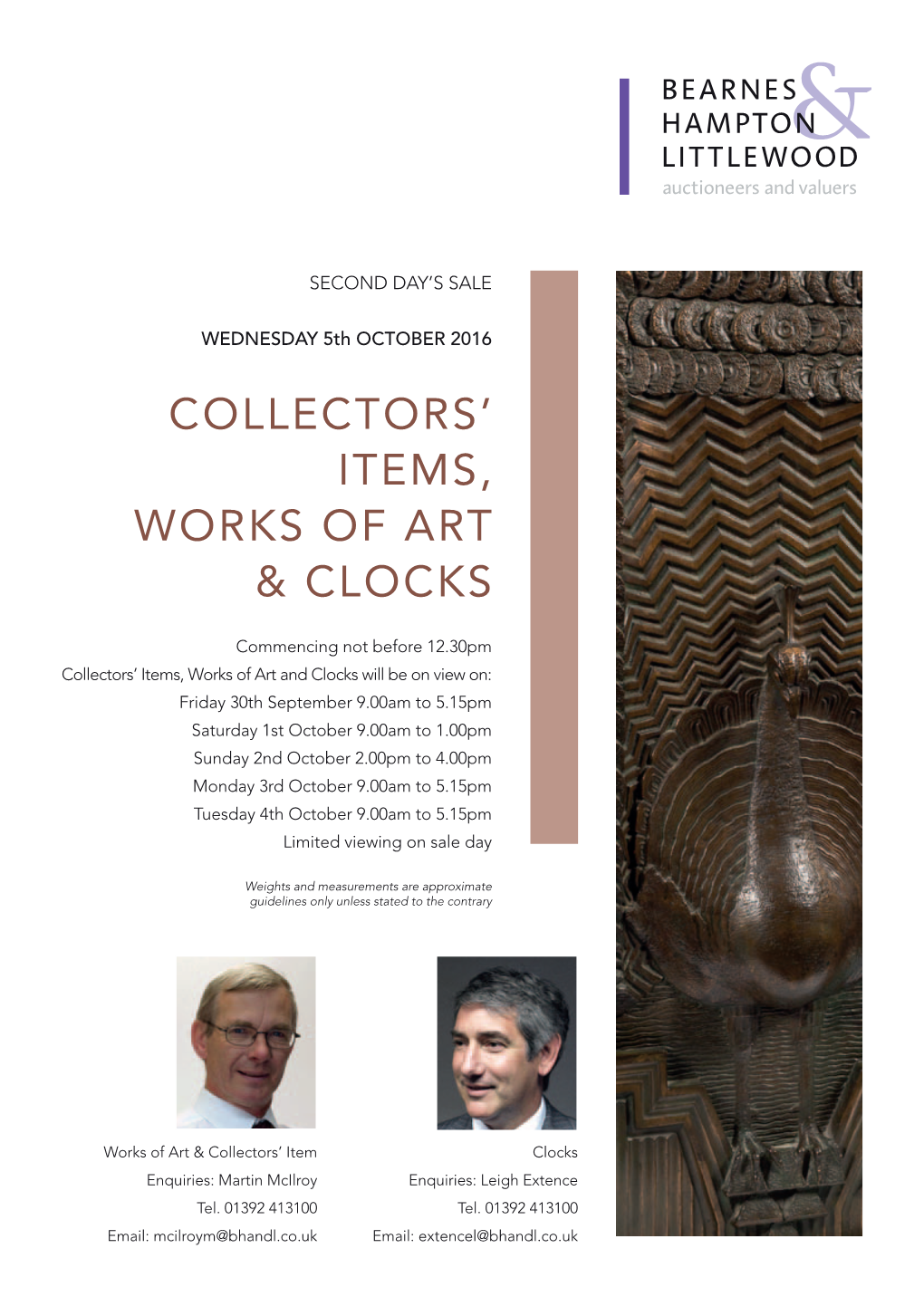Collectors' Items, Works of Art & Clocks