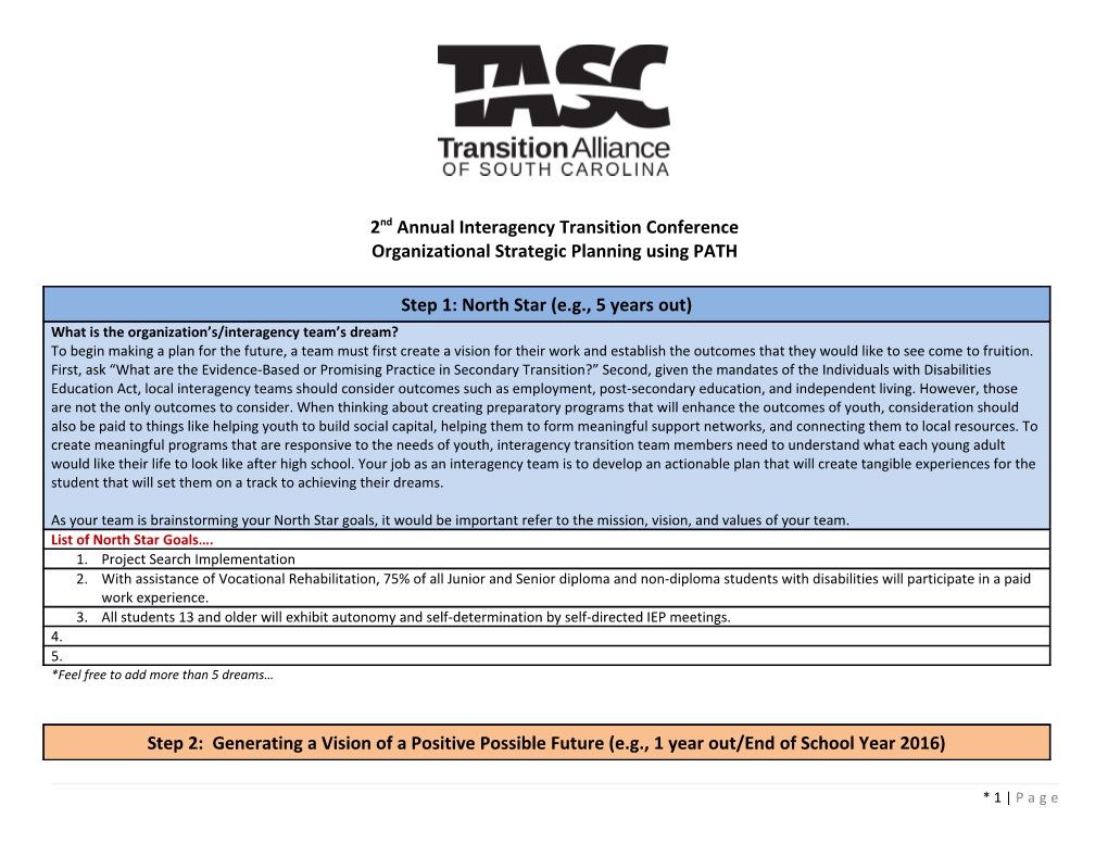 Organizational Strategic Planning Using PATH