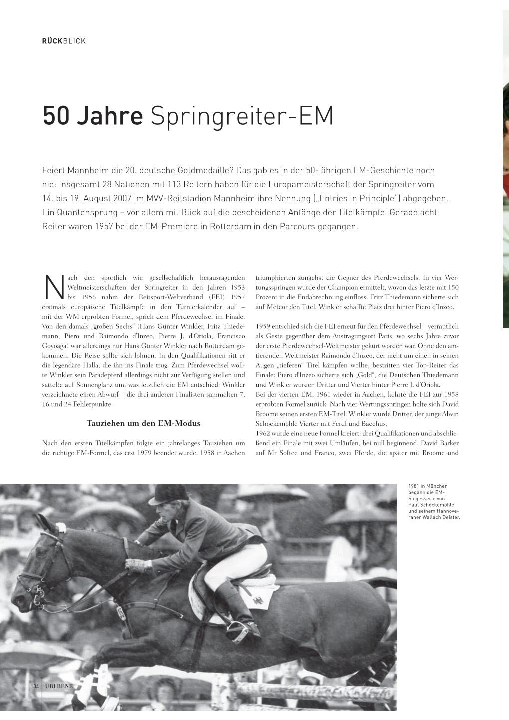 50 Jahre Springreiter-EM